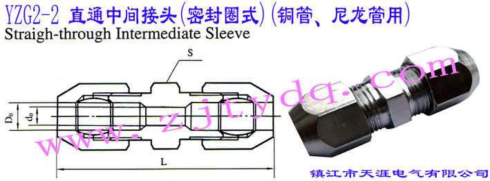 YZG2-2 ֱͨg^(ܷȦʽ)(~)Straight-through Intermediate Sleeve